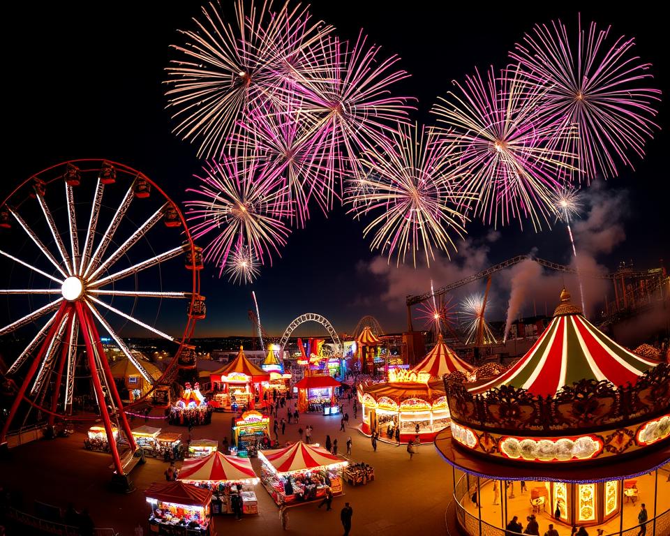 amusement parks fireworks amusement parks fireworks